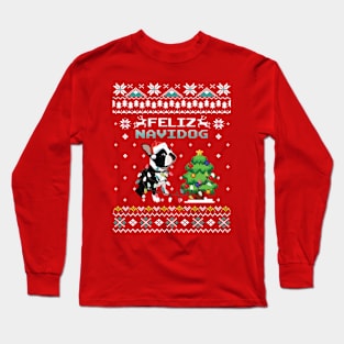 Feliz Navidog- Funny Dog Ugly Christmas Long Sleeve T-Shirt